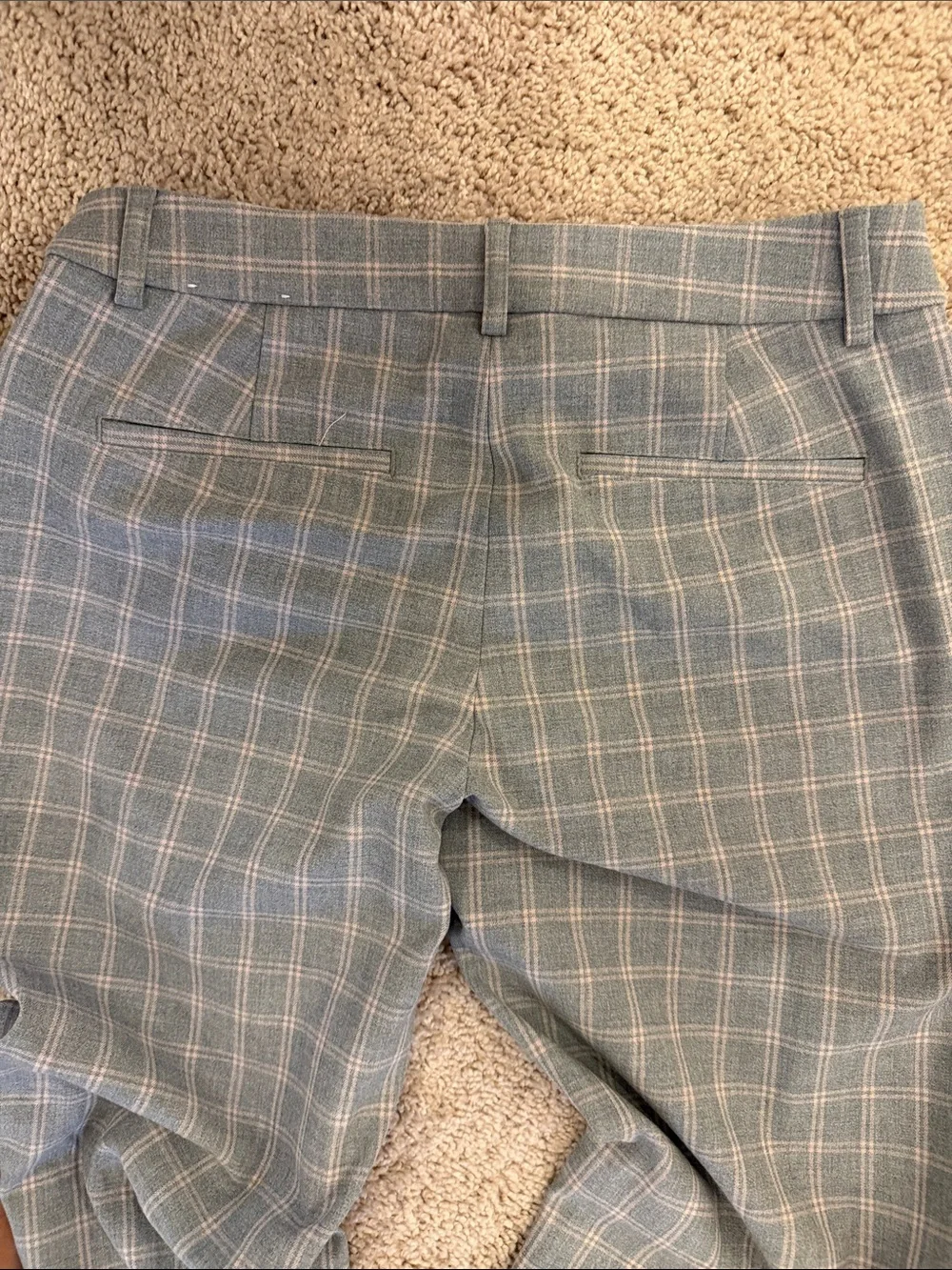 Women’s Gray Plaid Boot Cut Pants